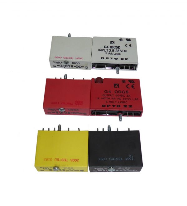 Opto22 solid state relays used OAC5 ODC5 IAC5 IDC5. Made in USA.