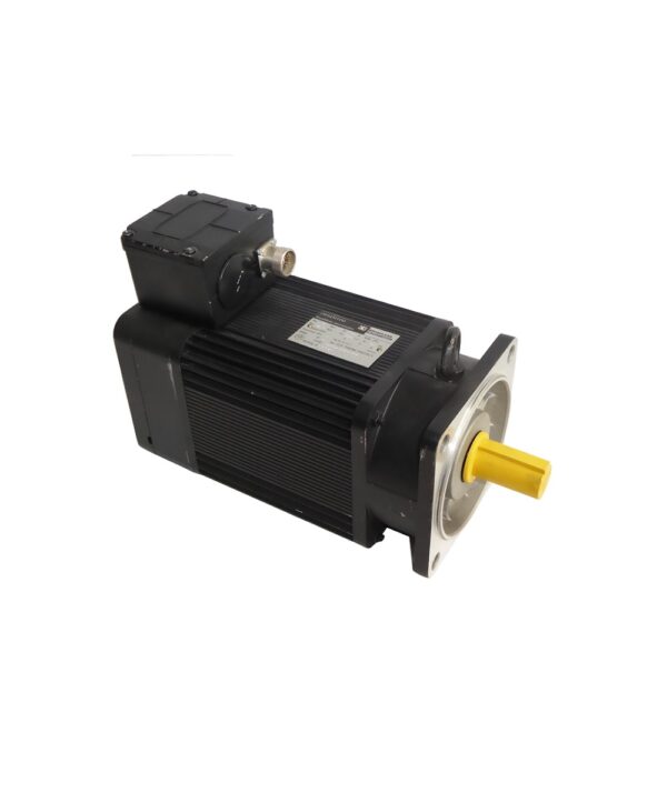 This B7116Z3M3A052000 LAFERT AC brushless servo motor  is an 8 pole, trapezoidally wound motor made by Lafert (now AEG Lafert) and is fitted with a resolver.   The motor is rated at 16Nm, 3000rpm, IP65.  