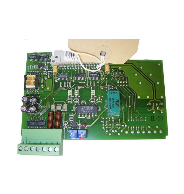 Analogue output card for Gel 7xxx series Lenord+Bauer controllers. This card is shown in the controller type as an option number i.e. 7xxx.1xxx Further specification: Terminals D GEL L947.4A printed on pcb The mating connector is not included. This item was removed from a working machine and has been tested. It is supplied with 3 months back-to-base warranty. Please contact us for further details.