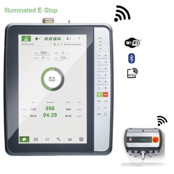 KeTop T150W and T155W wireless HMI touchscreen panels